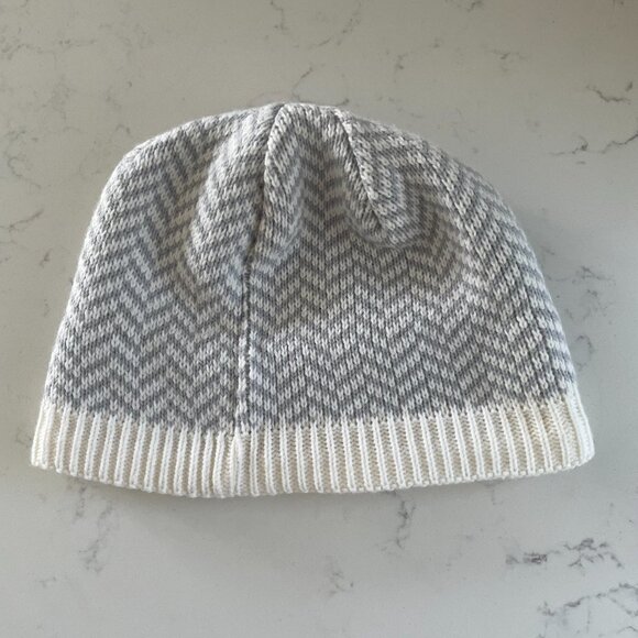 Bula Outdoor Cozy Acrylic Herringbone Print Knit Beanie Toque Grey White Unisex - Picture 3 of 9